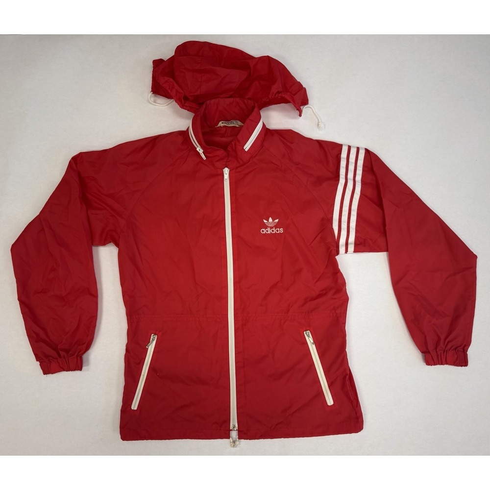 Adidas 80s Jacket Descente Small Japanese Fashion Red Vintage